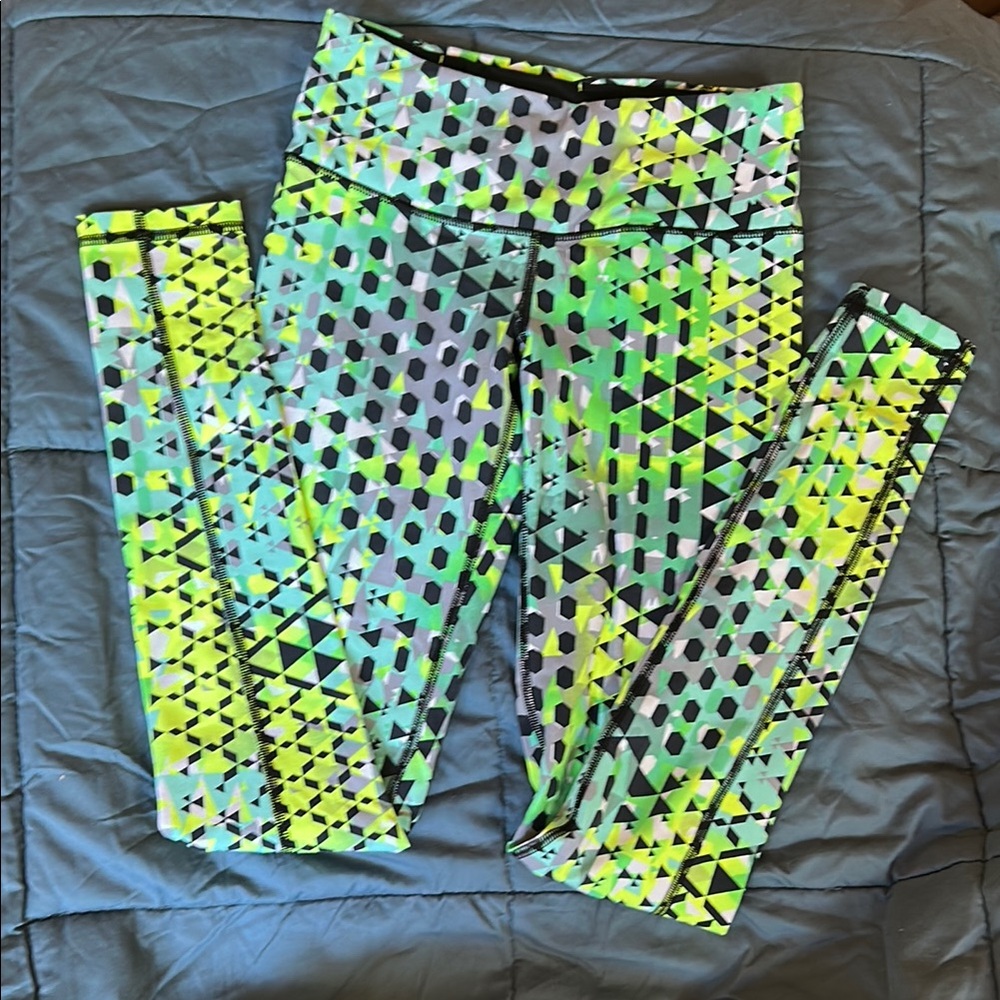 Victoria's Secret Neon Geometric XS Leggings